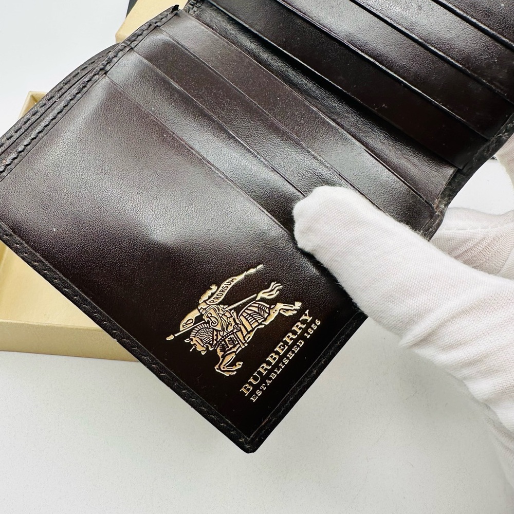 Burberry Nova Plaid Leather Wallet - Picture 9 of 13